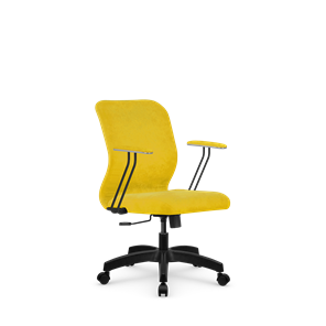 Кресло компьютерное SU-Mr-4/подл.079/осн.001 желтый в Липецке