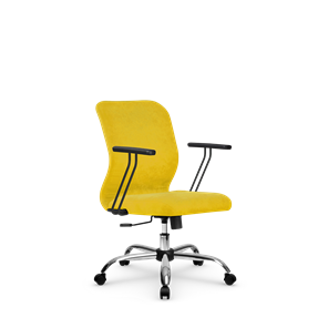 Кресло компьютерное SU-Mr-4/подл.109/осн.003  желтый в Липецке
