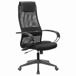 Офисное кресло Brabix Premium Stalker EX-608 PL (ткань-сетка/кожзам, черное) 532090 в Липецке