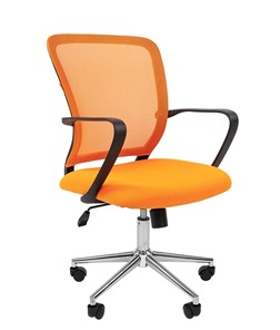 Кресло офисное CHAIRMAN 698 CHROME new Сетка TW-66 (оранжевый) в Липецке