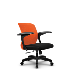 Кресло офисное SU-M-4/подл.160/осн.001, Оранжевый/Черный в Липецке