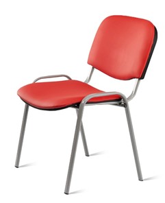 Офисный стул Изо, ВИК Nitro red/Светло-серый в Липецке
