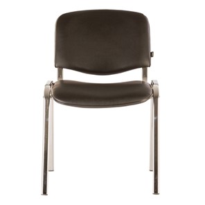 Офисный стул Brabix Iso CF-001 (хромированный каркас, кожзам черный) 531424 в Липецке