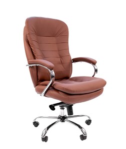 Компьютерное кресло CHAIRMAN 795 экокожа, цвет коричневый в Липецке