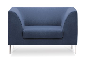 Офисное мягкое кресло Сиеста, ткань Bahama / синяя в Липецке