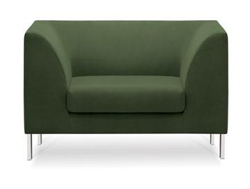 Кресло в офис Сиеста, ткань Сахара / зеленая С39 в Липецке