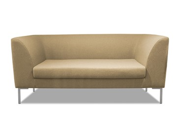 Мягкий офисный диван Сиеста 2-местный, ткань Bahama / бежевая в Липецке