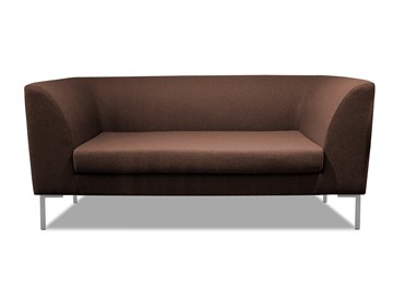 Офисный диван мягкий Сиеста 2-местный, ткань Bahama / шоколад в Липецке