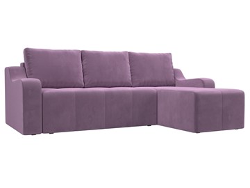 Угловой диван для гостиной Элида, Сиреневый (микровельвет) в Липецке