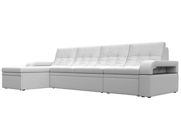 Угловой раскладной диван Лига-035 Лонг, Белый (Экокожа) в Липецке