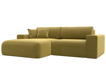 Угловой диван Лига-036 Классик, Желтый (Микровельвет) в Липецке