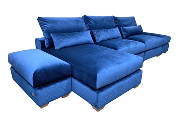 Угловой диван V-10-M ДУ (ПУФ2+Д4+ПС+ПС+ПУФ2), Memory foam в Липецке
