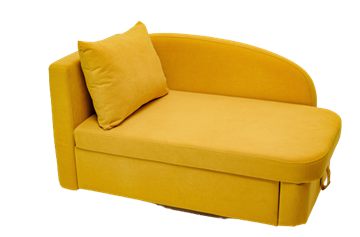 Диван-кровать левая Тедди желтый в Липецке