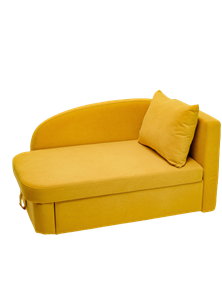 Диван-кровать правая Тедди желтый в Липецке