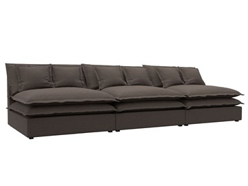Прямой диван Лига-040 Лонг, Амур коричневый (Рогожка) в Липецке