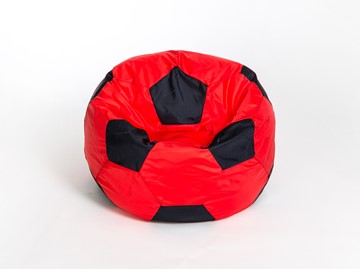 Кресло-мешок Мяч большой, красно-черный в Липецке