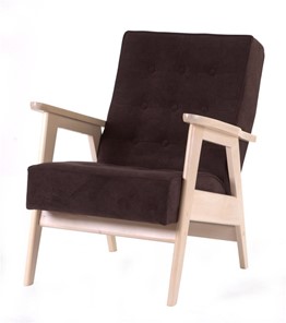 Кресло Ретро (беленый дуб / RS 32 - коричневый) в Липецке
