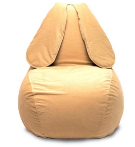 Кресло-игрушка Зайка (длинные уши), желтый в Липецке