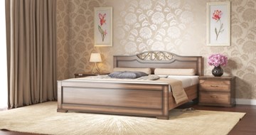 Кровать 1.5-спальная СВ-Стиль Жасмин 140*200 с основанием в Липецке