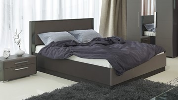 Кровать с механизмом 2-спальная Наоми 1600, цвет Фон серый, Джут СМ-208.01.02 в Липецке