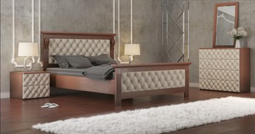 Двуспальная кровать СВ-Стиль Лидер 160*200 с основанием в Липецке