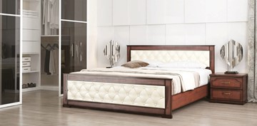 Кровать в спальню СВ-Стиль Стиль 2, 160х200, кожзам, с основанием в Липецке