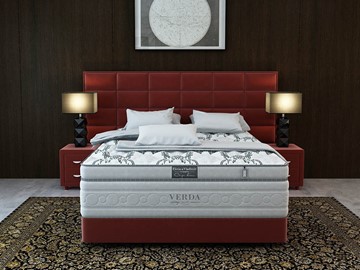 Спальная кровать Орматек Chocolate/Podium M 160х200, Микровелюр (Manhattan Гранатовый) в Липецке