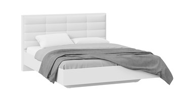 Мягкая кровать Агата тип 1 (Белый) в Липецке