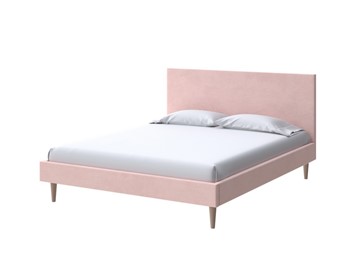 Кровать спальная Claro 160х200, Велюр (Ultra Розовый мусс) в Липецке
