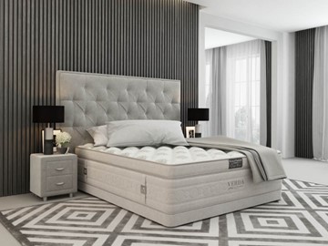 Кровать Classic Compact/Basement 180х200, Флок (Велсофт Серый) в Липецке