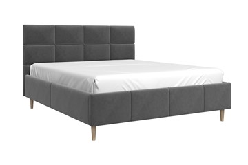 Кровать двуспальная Ханна 160х200 (Холодный Серый) с основанием в Липецке