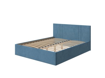 Двуспальная кровать Helix Plus 180х200, Велюр (Monopoly Прованский синий (792)) в Липецке