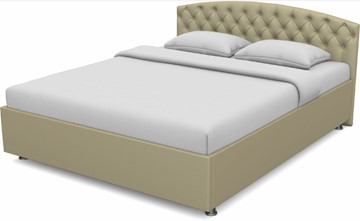 Кровать 1.5-спальная Пальмира 1400 с основанием (Nitro Сream) в Липецке