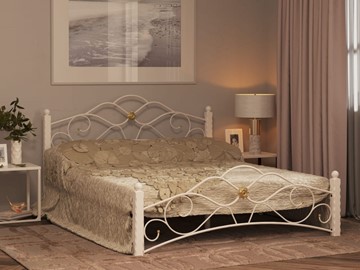 Кровать в спальню Гарда 3, 160х200, белая в Липецке