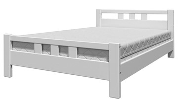 Полуторная кровать Вероника-2 (Белый Античный) 140х200 в Липецке