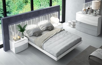 Спальная кровать 606 VANESSA со светодиодной подсветкой (160х200) в Липецке