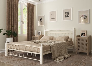 Спальная кровать Муза 1, 1400, белый в Липецке