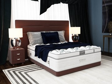 Кровать 2-спальная Modern/Basement 180х200, Флок (Велсофт Спелая слива) в Липецке