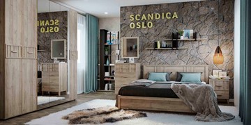 Модульная спальня SCANDICA OSLO №1 в Липецке