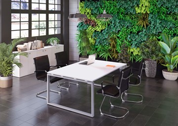 Офисный набор мебели Metal System Style (Серый/Белый) в Липецке