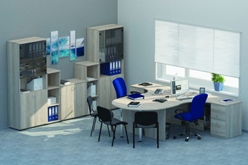 Мебель для персонала Twin для 2 сотрудников с совмещенными столами в Липецке