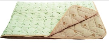 Одеяло «Зима-Лето», ткань: тик, материалы: бамбук/верблюжья шерсть в Липецке