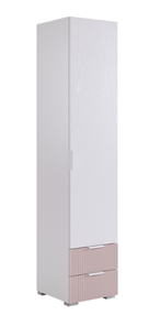 Однодверный шкаф Зефир 107.01 (белое дерево/пудра розовая (эмаль)) в Липецке