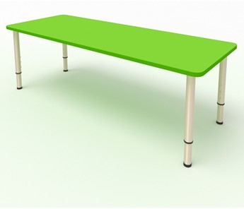 Детский стол 2-местный  (по одну сторону столешн.) СДО-2 (0-3) зеленый в Липецке