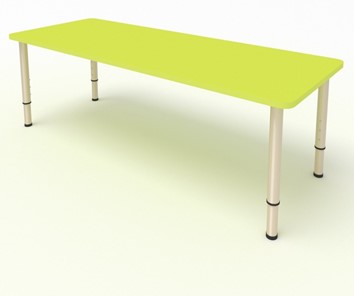 Детский стол 2-местный  (по одну сторону столешн.) СДО-2 (0-3) желтый в Липецке
