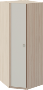 Распашной шкаф угловой Глэдис М21 (Шимо светлый/Белый текстурный) в Липецке