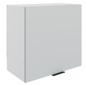 Шкаф навесной под вытяжку Стоун L600 Н566 (1 дв. гл.) (белый/лайт грей софттач) в Липецке