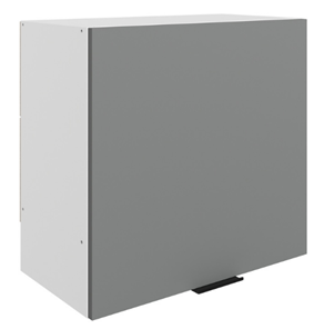 Навесной шкаф Стоун L600 Н566 (1 дв. гл.) (белый/оникс софттач) в Липецке