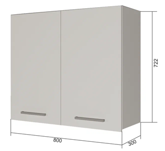Кухонный шкаф ВС7 80, Сатин/Антрацит в Липецке