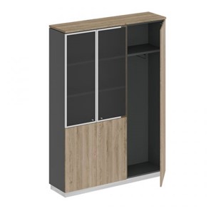 Шкаф комбинированный с гардеробом Юнитекс Bravo (150.2x40x203.4) СИ 310 ДС АР ДС/ХР в Липецке